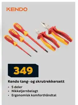 Megaflis Kendo tang- og skrutrekkersett, NOK 349 tilbud