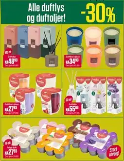 Europris Alle duftlys og duftoljer! tilbud