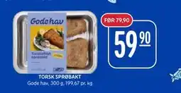 Rema 1000 TORSK SPRØBAKT, NOK 59.9 tilbud