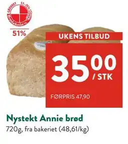 Jacobs Nystekt Annie brød, NOK 35 tilbud