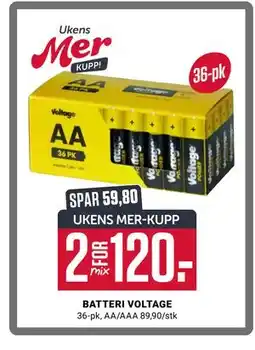Europris BATTERI VOLTAGE, App-pris tilbud