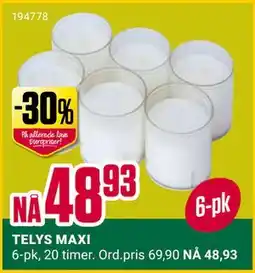 Europris TELYS MAXI, NOK 48.93 tilbud