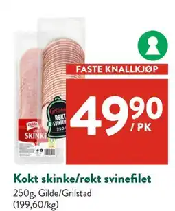 Jacobs Kokt skinke/røkt svinefilet, NOK 49.9 tilbud