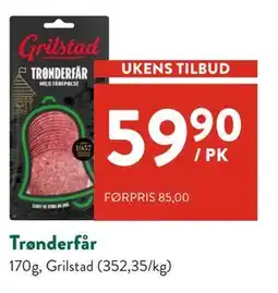 Jacobs Trønderfår, NOK 59.9 tilbud