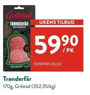Jacobs Trønderfår, NOK 59.9 tilbud