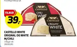 Bunnpris CASTELLO WHITE ORIGINAL OG WHITE M/CHILI, NOK 39 tilbud