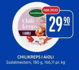 Rema 1000 CHILIKREPS I AIOLI, NOK 29.9 tilbud