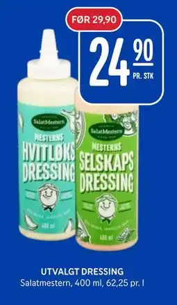 Rema 1000 UTVALGT DRESSING, NOK 24.9 tilbud