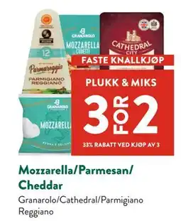 Jacobs Mozzarella/Parmesan/ Cheddar tilbud