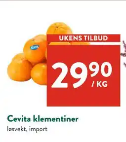 Jacobs Cevita klementiner, NOK 29.9 tilbud