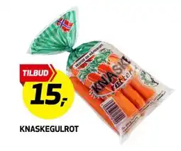 Bunnpris KNASKEGULROT, NOK 15 tilbud