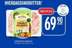 Rema 1000 STRIMLET KYLLINGFILET, NOK 69.9 tilbud