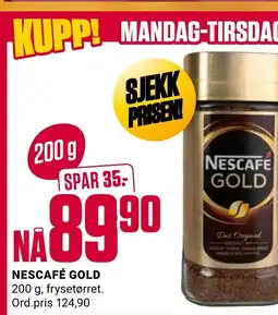 Europris NESCAFÉ GOLD tilbud