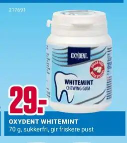 Europris OXYDENT WHITEMINT tilbud