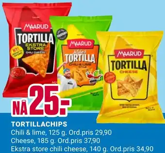 Europris TORTILLACHIPS tilbud