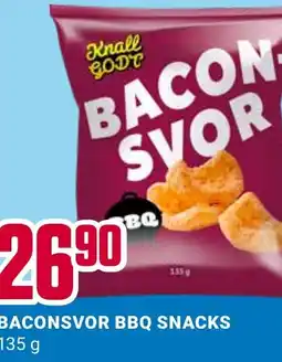 Europris BACONSVOR BBQ SNACKS tilbud