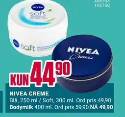 Europris NIVEA Creme tilbud