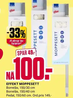 Europris EFFEKT MOPPESETT tilbud