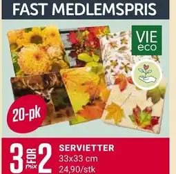 Europris SERVIETTER tilbud