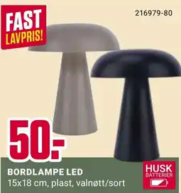 Europris BORDLAMPE LED tilbud