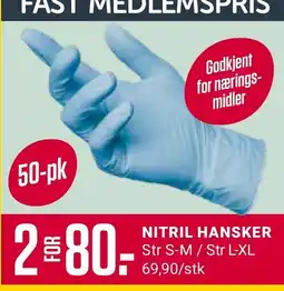 Europris NITRIL HANSKER tilbud