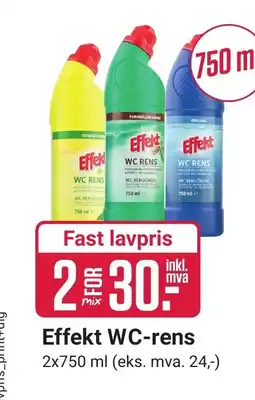 Europris Effekt WC-rens tilbud