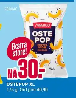Europris OSTEPOP XL, NOK 30 tilbud