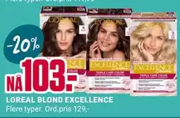 Europris LOREAL BLOND EXCELLENCE, NOK 103 tilbud