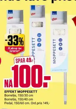 Europris EFFEKT MOPPESETT, NOK 100 tilbud