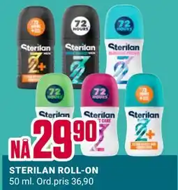 Europris STERILAN ROLL-ON, NOK 29.9 tilbud