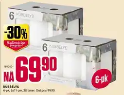 Europris KUBBELYS, NOK 69.9 tilbud