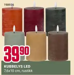 Europris KUBBELYS LED, NOK 39.9 tilbud