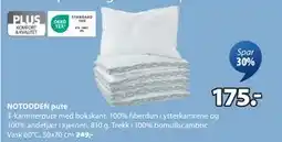 JYSK NOTODDEN pute, NOK 175 tilbud