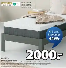 JYSK EIMA GS45 vendbar madrass tilbud