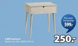 JYSK ILBRO nattbord, NOK 250 tilbud