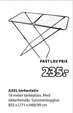 JYSK AXEL tørkestativ, NOK 235 tilbud
