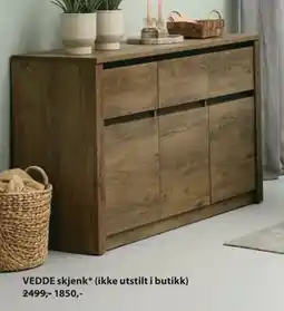 JYSK VEDDE skjenk*, NOK 1850 tilbud