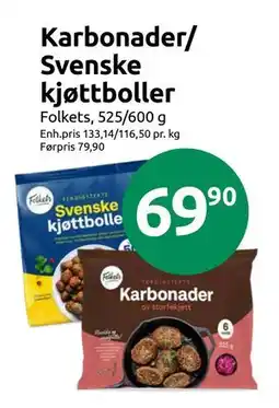 Joker Karbonader/ Svenske kjøttboller, NOK 69.9 tilbud