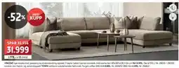 Bohus VINCENT hjørnesofa, NOK 31999 tilbud