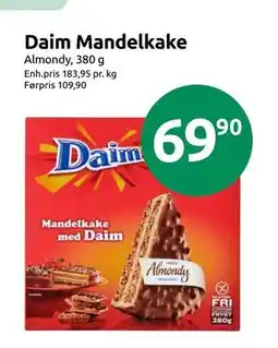 Joker Daim Mandelkake, NOK 69.9 tilbud