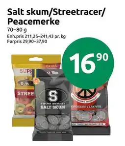 Joker Salt skum/Streetracer/ Peacemerke, NOK 16.9 tilbud