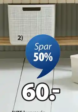 JYSK JUTE kurvserie, NOK 60 tilbud