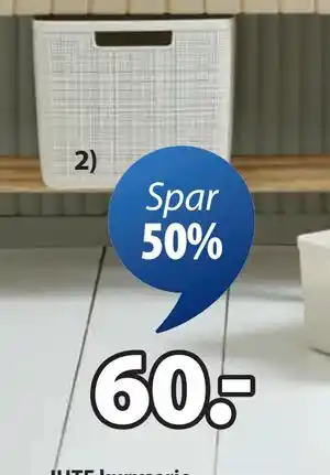 JYSK JUTE kurvserie, NOK 60 tilbud