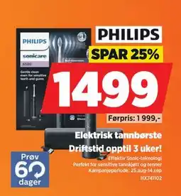 POWER Elektrisk tannbørste, NOK 1499 tilbud