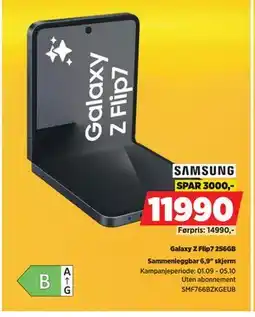 POWER Sammenleggbar 6,9 skjerm, NOK 11990 tilbud