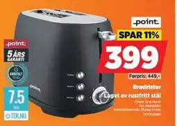 POWER Brødrister, NOK 399 tilbud