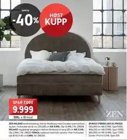 Bohus ZEN MILANO kontinentalseng tilbud