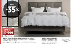 Bohus SIGNATURE COLLECTION SLEEPING HERØY kontinentalseng tilbud