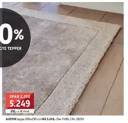 Bohus AUSTIN teppe, NOK 5249 tilbud