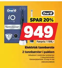 POWER Elektrisk tannbørste, NOK 949 tilbud